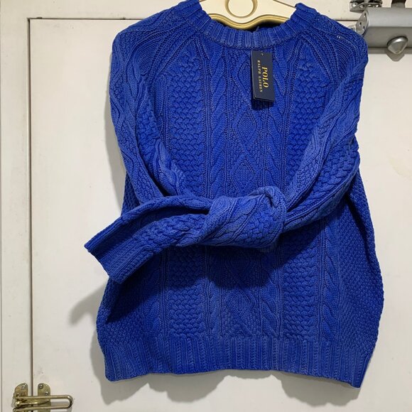 NEW POLO RALPH LAUREN CHUNKY KNITTED SWEATERS  SIZE XXL - Picture 8 of 15